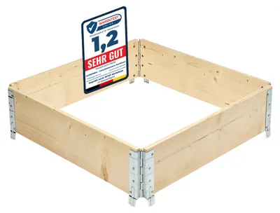 Produktbild von Garronda Holzaufsatzrahmen für Palette Aufbewahrungskiste aus Holz Hochbeete Holzkiste