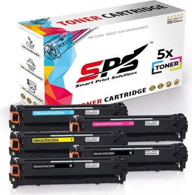 A product shot of toner cartridges and their packaging.