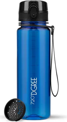 Image de Gourde uberBottle crystalClear avec filtre, 500 ml / Bleu royal / 720DGREE