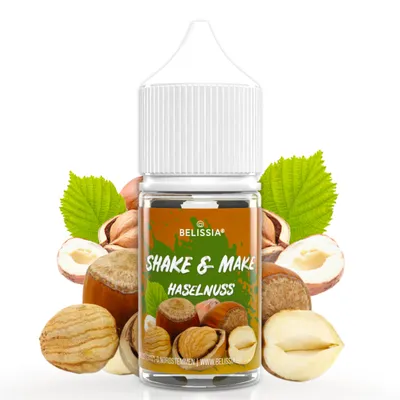 Produktbild von Belissia Shake and Make Haselnuss Refill - 30 ml hochdosiertes Lebensmittelaroma - zum Nachfüllen - Für Backen, Speisen, Getränke, Shakes, DIY uvm