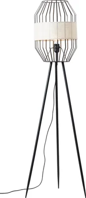 Produktbild von Brilliant Slope Standleuchte, dreibeinig E27 Schwarz Natur 93132/76