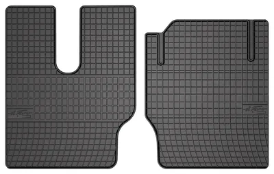 Produktbild von Gummi-Fußmatten Vorne für MAN F90 1994- – 2-tlg, Schwarz, passgenau – Wielganizator SolidPRO