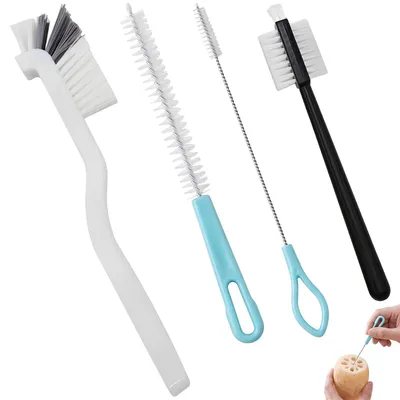 Image de Omgoods - Ensemble de 4 brosses de nettoyage pour accessoires de cuisine
