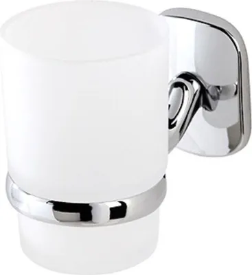 Produktbild von Feridras Wand Bad Accessoires Zahnputz Becher Zahnbürsten Metall verchromt Vera