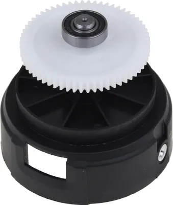 A close-up studio shot of a replacement part for a Black+Decker cordless trimmer.