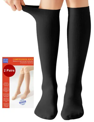 Obrázek produktu pro Kompresní punčochy – 20-30 mmHg – 2 páry – béžové