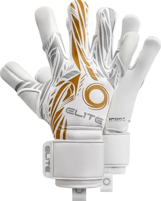 Produktbild von Elite Sport Nobre Real Torwarthandschuhe - Weiß / Gold  | Größe: 8