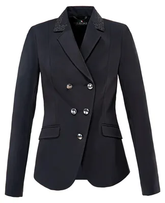 Image de Equiline Veste de concours pour femmes NOIR avec strass HW 20, taille:40