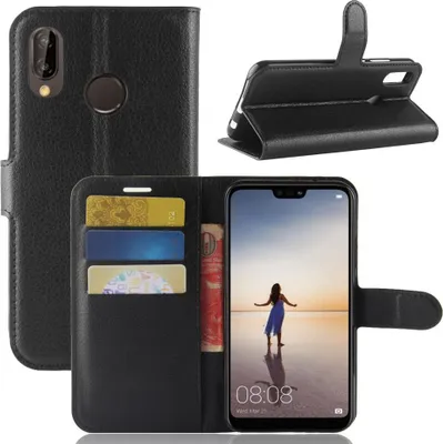 Produktbild von Hülle für Huawei P20 Lite Handyhülle Flip Cover Schutzhülle Wallet Case Schwarz