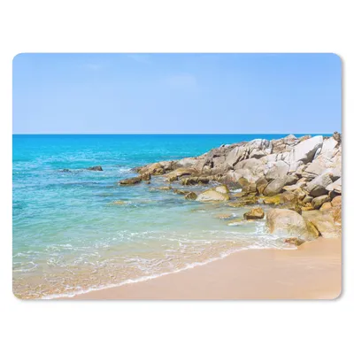 Produktbild von MuchoWow® Mauspad Mousepad Strand - Meer - Tropisch - Sommer 40x30 cm - Mousepads - Maus Mat - Pad - Mausunterlage - Anti Rutsch