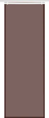 A plain brown fabric panel, likely a curtain or blind, is shown against a white background.