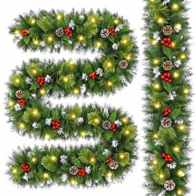 Weihnachtsgirlande 2,7 m, PVC, 1 Stück