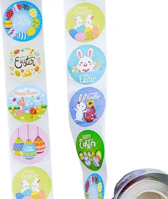 Produktbild von Aufkleber auf Rolle Frohe Ostern v1 300 Stück Titanum