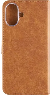 Zdjęcie produktu dla Etui na telefon iPhone 16 Plus, Fixed Book Case Opus, brązowe