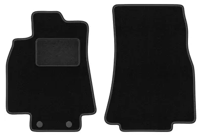 Produktbild von Velours-Fußmatten Vorne für Mercedes B- Klasa W245 2005-2011 (Schrägheck) – 2-tlg, Schwarz, passgenau – Wielganizator LUX