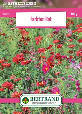 Produktbild von Blumenwiese Farbton Rot (100 g) | Blumensamen von Bertrand