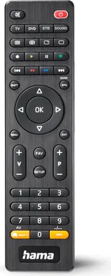 Obrázek produktu pro Hama 00221052, TV, IR Wireless, Tlačítka, Černá