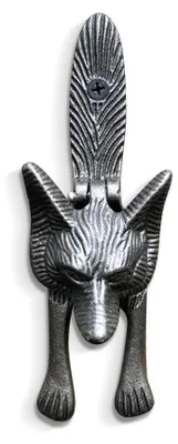Gusseiserner Fuchs-Türklopfer, antiker Stil, 15 cm