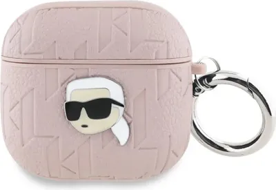 Image de Karl Lagerfeld Monogram Karl Head Case For Airpods 4 Pink