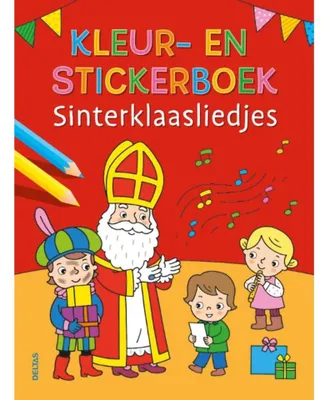 Obrázok produktu pre Deltas Mal- und Stickerbuch Sinterklaas-Lieder