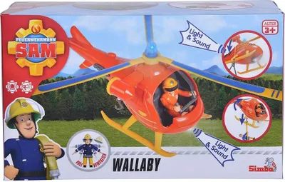 Produktbild von Sam Hubschrauber Wallaby mit Figur