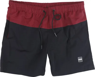 Produktbild von Urban Classics Badeshort Herren Block Swim Shorts rot L