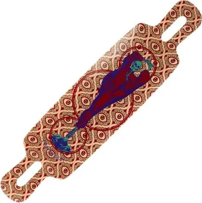 Produktbild von PANTHEON Deck Freestyle Ember 32" - Skateboard Deck aus hochwertigem Material - Rot mit Logos 2 Grafik - Ideal für Tricks, Freestyle und urbane Abenteuer - Perfekt für Anfänger und Fortgeschrittene