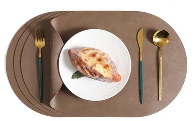 Obrázok produktu pre Solidchoice – Súprava 4 obdĺžnikových, tepelne odolných podložiek pod taniere na jedlo