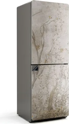 Zdjęcie produktu dla Wzór roślinny z gałęziami - Magnetyczna osłona lodówki - Folia dekoracyjna magnetyczna do kuchni - Magnes na lodówkę deco - Samoprzylepna tablica magnetyczna - Folia magnetyczna na drzwi lodówki - 70x190 cm