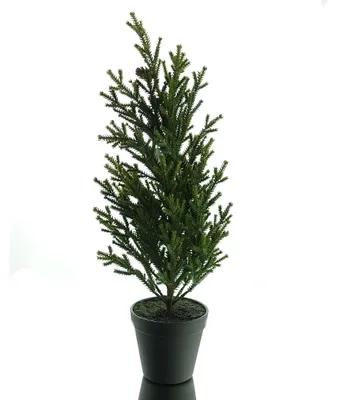 Produktbild von Weihnachtsbaum Konifere Grün im Topf 49 cm - Kunststoff