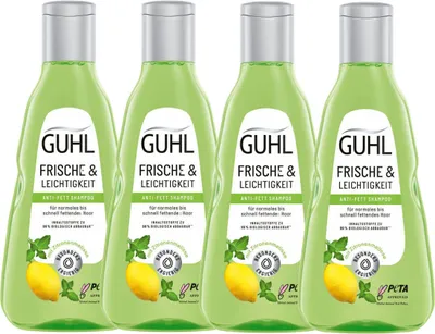 Obrázek produktu pro Šampon proti mastnotě Guhl Freshness and Lightness 250ml 4-pack