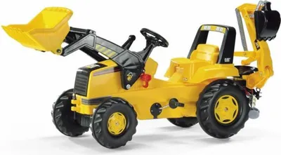 Image de Rolly Toys Trettraktor CAT + Frontlader, Bagger, Sandspielzeug, Baustelle