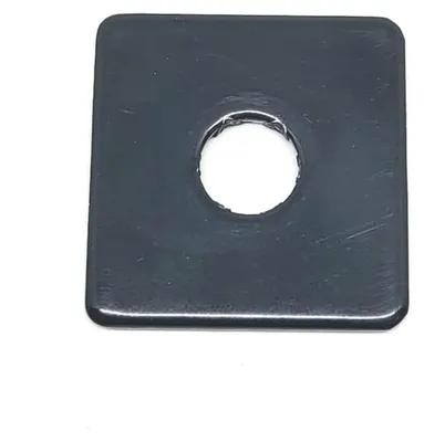 Produktbild von 10x Halteplättchen Edelstahl in Anthrazit oder Grün RAL 7016 (Anthrazitgrau)