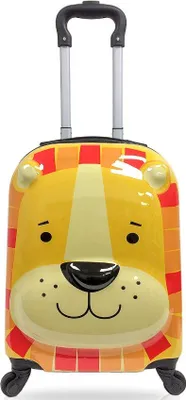 Zdjęcie produktu dla Walizka dziecięca TUCCI 3D Lion Buddy - żółta