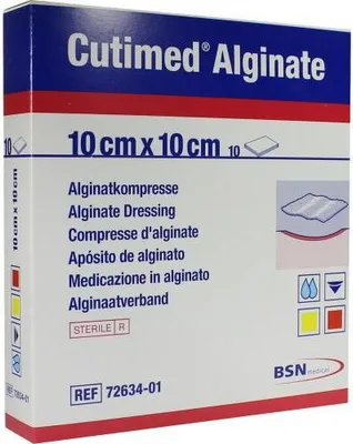 Produktbild von CUTIMED Alginate Alginatkompressen 10x10 cm