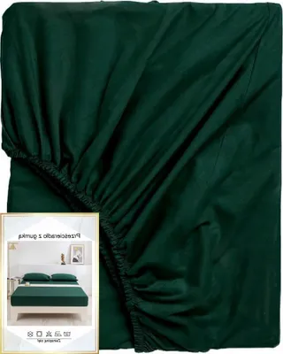 Produktbild von JadorDecor Spannbettlaken Baumwolle Grün 90x200 cm