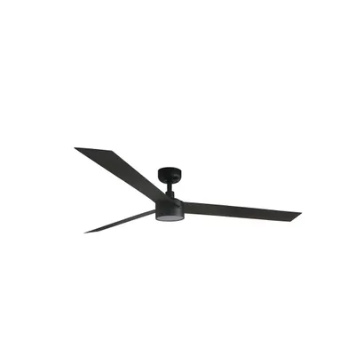 Produktbild von Energiespar Deckenventilator mit LED Beleuchtung und Fernbedienung Cruiser XL Schwarz 160 cm