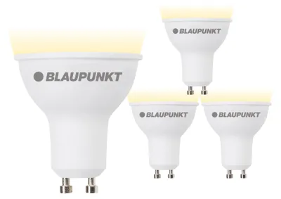 Produktbild von Blaupunkt Glühbirne GU10 - Spot Led Warmweiß Lampe - 5W (entspricht 50W) - 500 Lumen - Nicht dimmbar - 4er Set