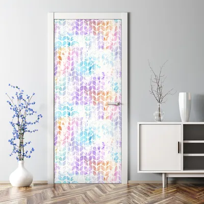Produktbild von Dekorative Türposter selbstklebend Wandaufkleber Türaufkleber Blatt Tropisch Kunst 70 x 200 cm