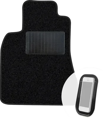 Produktbild von moto-MOLTICO Fahrer Fußmatte Auto Velours Fahrerseite Autoteppiche Schwarz Fahrermatte 1-teilig passend für Lexus ES 300 1991-1997