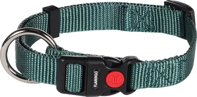 Produktbild von Flamingo Halsband Ziggi dunkelgrün, Größe: S