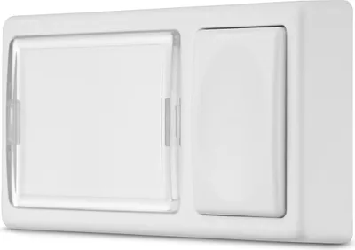 Produktbild von REV Türklingel, Klingel mit Namensschild, max. 25VAC bei 2A, weiss