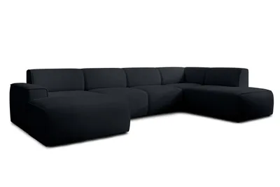 Image de AX LIVING Canapé XXL en U Didim, gris foncé, 378 cm de large, moderne et spacieux D