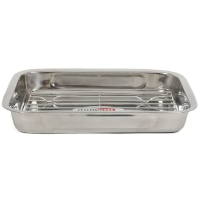 Produktbild von Bräter mit Grillrost 40 x 28,5 x 5 cm DOMOTTI