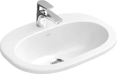 Produktbild von Villeroy & Boch Einbauwaschtisch O.NOVO 560 x 405 mm mit Überlauf weiß 41615601