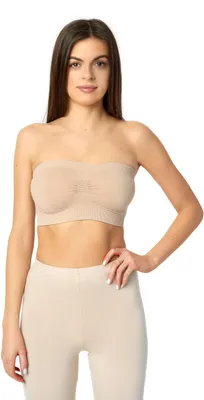 Image de Merry Style Top bandeau femme 06 161 (Beige, L-XL)