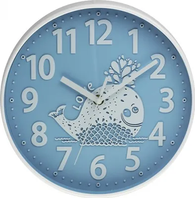Produktbild von Kinderwanduhr MPM, 3229.30 - blau, 25cm