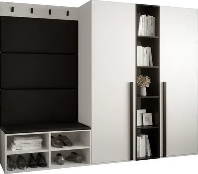 Produktbild von Garderobe MIRO Set 8 mit gepolsterten Paneelen Industrial Design