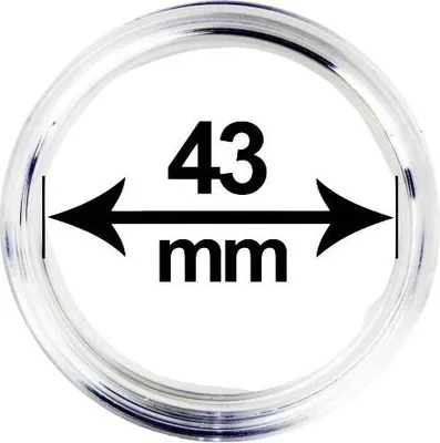Obrázek produktu pro Kapsle (pouzdro) na mince, vnitřní průměr 43 mm