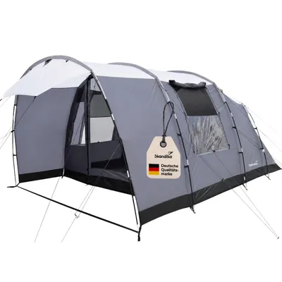 Produktbild von Skandika Tunnelzelt Hafslo 4 Sleeper Protect | Zelt für Camping, 4 Personen, wasserdicht, eingenähter Zeltboden, mit 5000 mm Wassersäule